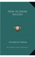 How to Grow Success