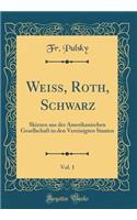 Weiß, Roth, Schwarz, Vol. 1: Skizzen Aus Der Amerikanischen Gesellschaft in Den Vereinigten Staaten (Classic Reprint)