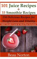 101 Juice Recipes + 33 Smoothie Recipes