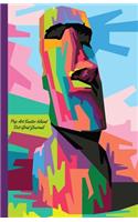 Pop Art Easter Island Dot-Grid Journal: A Dot-matrix Book for Bullet Journaling, Dot Journaling, Sketching, and Hand-Lettering