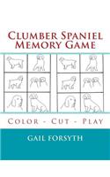 Clumber Spaniel Memory Game: Color - Cut - Play