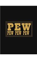 Pew Pew Wars Notebook ( Paperback, Black Cover)