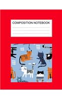 Composition notebook: Ruled (8.5 x 11 in), 110 Pages: Diary Book For Girl, Journal Notebook For Kids, Writing Journal Lined, Cute Pets green (8.5 x 11 in), 110 Pages(51 Cute Composition Notebook Red)