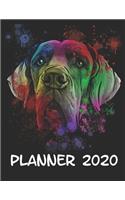 Planner 2020: Planner Weekly and Monthly for 2020 Calendar Business Planners Organizer For To do list 8,5" x 11" with Great Dane Dog Pet Breed Pop Art