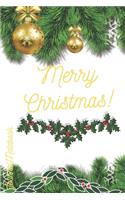 Merry Christmas Journal Notebook