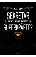 Ich bin Sekretär was sind deine Superkräfte? Notizbuch