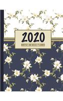 2020 Monthly and Weekly Planner: Agenda Datebook