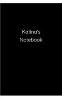 Katina's Notebook: Notebook / Journal / Diary - 6 x 9 inches (15,24 x 22,86 cm), 150 pages.
