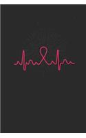Breast Cancer Awareness Heartbeat: Graph Paper Notebook (6" x 9" - 120 pages) Breast Cancer Awareness Themed Notebook for Daily Journal, Diary, and Gift