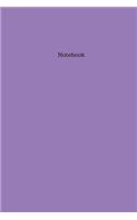 Lavender Colored Blank Bound Notebook/Journal, 6x9 in, 100 pages.