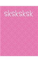 sksksksk: VSCO sksksksksk journal notebook 120 college ruled lined pages