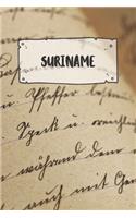 Suriname: Ruled Travel Diary Notebook or Journey Journal - Lined Trip Pocketbook for Men and Women with Lines