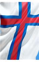 Faroe Islands National Flag Blowing in the Wind Journal