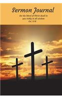 Sermon Journal: Cross Sermon Journal Notebook (6x9 100 pg)