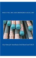 Key Notes for Anesthesia Oral Board and OSCE