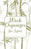 Week organizer for 3 year