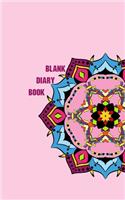 Blank Diary book: 5 x 8, 80 Pages, Unique Mandala Designs for Cover, Blank book, Recipe, Planner, Journal to Write in Classic Notebook Ruled Diary for Men Women Write