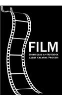 Storyboard Notebook: Film Notebook Journal,16:9 - 4 Panels with Narration Lines for Storyboard Sketchbook Ideal for Filmmakers, Advertisers, Animators, Notebook, Cinema 