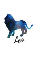 Leo: Leo Sketch Book Blue Midnight Sky