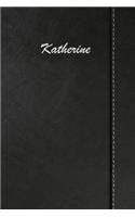 Katherine: Blank Cookbook Recipes & Notes Featuring 120 Pages 6x9 Simulated Leather Cover