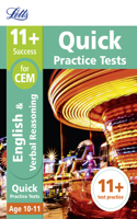 Letts 11+ Success - 11+ Verbal Reasoning Quick Practice Tests: For the Cem Tests