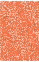Journal Notebook Abstract Scribbles In Orange: 162 Lined and Numbered Pages With Index Blank Journal For Journaling, Writing, Planning and Doodling.(63 Journal Notebook Lined)