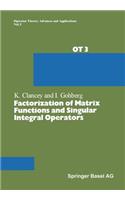 Factorization of Matrix Functions and Singular Integral Operators