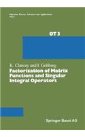 Factorization of Matrix Functions and Singular Integral Operators