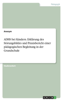 ADHS bei Kindern. Erklärung des Störungsbildes und Praxisbericht einer pädagogischen Begleitung in der Grundschule