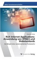 Rich Internet Applications: Anwendung von HTML5 und Webstandards