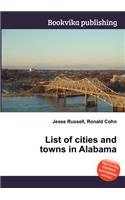 List of Cities and Towns in Alabama