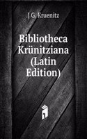 Bibliotheca Krunitziana (Latin Edition)