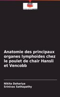 Anatomie des principaux organes lymphoïdes chez le poulet de chair Hansli et Vencobb