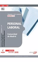 Personal Laboral de la Comunidad de Madrid Grupos I y II. Temario y Test general