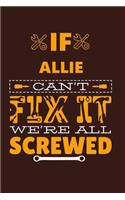 If ALLIE Can't Fix It
