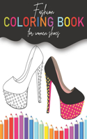 fashion coloring book for women shoes