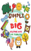Simple and Big coloring book for toddlers