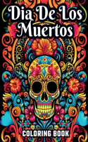 Large Print Dia de los Muertos Coloring Book