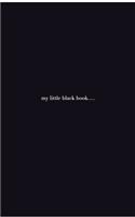 little black book: little black book writing journal