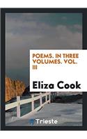 Poems. in Three Volumes. Vol. III