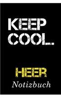 Keep cool Heer Notizbuch