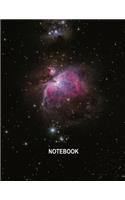 Notebook. Galaxy Cover. Composition Notebook. College Ruled. 8.5 x 11. 120 Pages.
