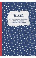 U.S.A. RV Travel Log Journal Trip Planner Campground Diary