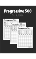 Progressive 500 Score Sheets