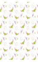 Lime hearts with wings
