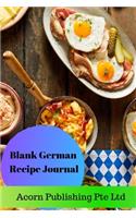 Blank German Recipe Journal