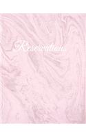 Reservations: Baby Pink Marble Reservation Book for Restaurant - 6 Months Guest Booking Diary - Hostess Table Log Journal - Log Book for Restaurants - Softcover L