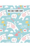Kids Daily Chore Chart: Daily, Weekly and Bonus Task Chore Chart for Kids.