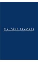 Calorie Tracker: 110 Page Calories Log: 6x9 Navy Blue Cover