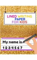 Lined Writing Paper For Kids